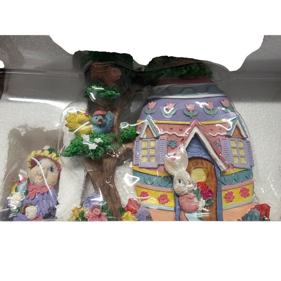 Vintage Easter Jubilee 3 piece Bunny Figurines Set New - Picture 8 of 8